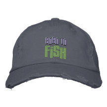 Geboren zu den Fischen stickte beunruhigte Basebal