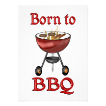 Geboren zu den GRILLEN Personalisierte Einladung