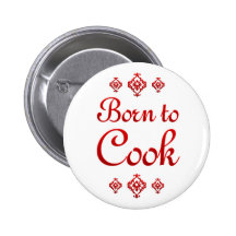 GEBOREN ZU KOCHEN ANSTECKNADELBUTTON