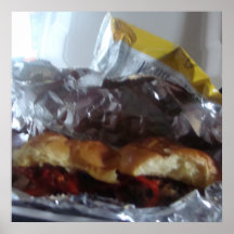 gebratener Quatsch und Chips Posterdruck