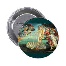 Geburt von Venus, 1485 Anstecknadelbutton
