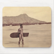 Gebürtiger hawaiischer Surfer, C. 1890 Mauspads