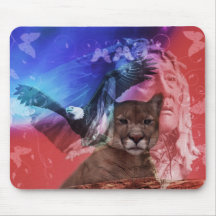 Gebürtiger Ureinwohner-Krieger Mousepads