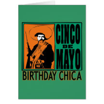 Geburtstag Chica Cinco Des Mayo Grußkarten