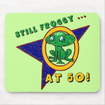 Geburtstag Mousepad des Froggy-50.