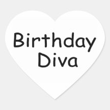 Geburtstags-Diva Sticker