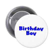 Geburtstags-Junge (blau) Button