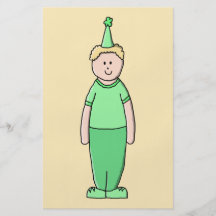 Geburtstags-Jungen-Cartoon im Grün Individuelle Flyer