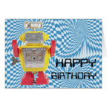 Geburtstags-Karte des Roboter-X-16