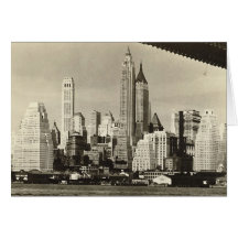 Geburtstags-Karte, Lower Manhattan-Skyline