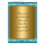 Geburtstags-Karten-Party-Mitteilung aquamarin
