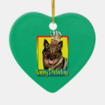 Geburtstags-kleiner Kuchen - Vallhund Weihnachtsbaum Ornament