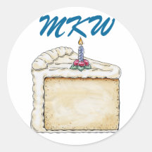 Geburtstags-Kuchen-Aufkleber - SRF