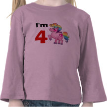 Geburtstags-Mädchengeschenk mit 4-Jährigen (Einhor Shirt