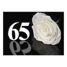 Geburtstags-Party Einladung 65 Jahre alt