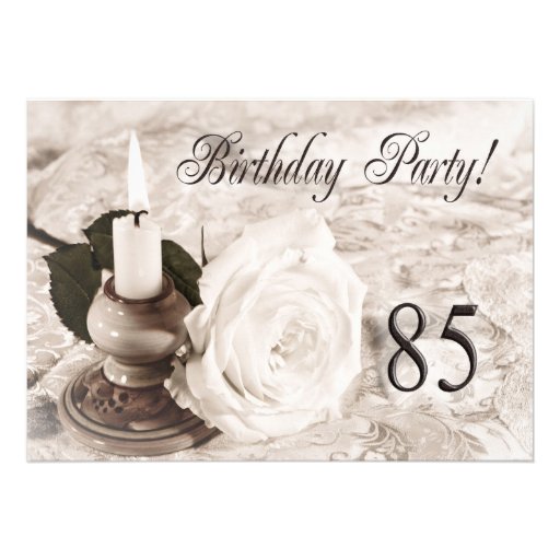 Geburtstags-Party Einladung 85 Jahre alt