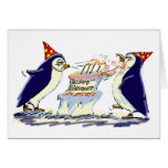 Geburtstags-Pinguine Grußkarten