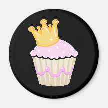 Geburtstags-Prinzessin Cupcake Magnete