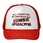 Geburtstags-Zombie-Apokalypse Retromütze