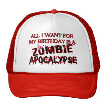 Geburtstags-Zombie-Apokalypse Retromütze