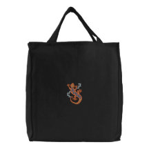 Gecko Bestickte Tasche