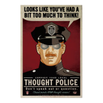 Gedanken-Polizei-Plakat poster