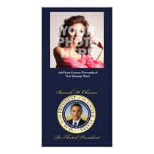 Gedenkwiederwahl präsidenten-Barack Obama Fotokarte