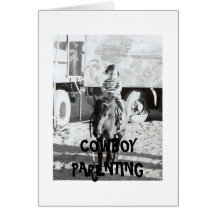 Geduld mit Kindern - CowboyParenting Grußkarten