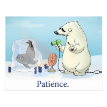 "Gedulds-" Postkarte