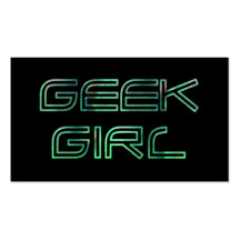 Geek-Mädchen-Visitenkarte