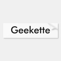 Geekette Autoaufkleber