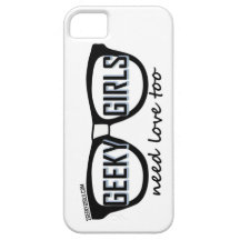 Geeky Mädchen-Bedarfs-Liebe auch iPhone 5 Etui