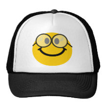 Geeky smiley baseball mützen
