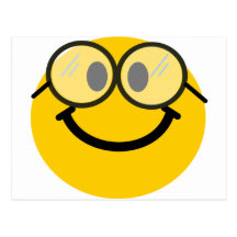 Geeky smiley postkarten