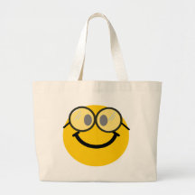 Geeky smiley tragetasche