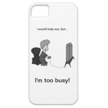 Geeky Spiel "ich bin zu beschäftigt! " iPhone 5 Schutzhülle