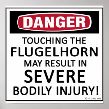 Gefahr Flugelhorn Posterdruck