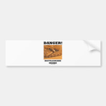 Gefahr! Klapperschlange nach innen Auto Sticker
