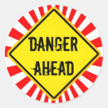 Gefahr voran sticker