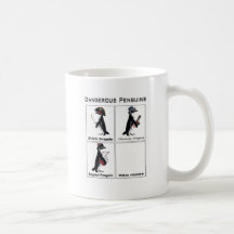 gefährliche Pinguine Teetasse