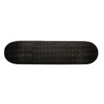 Gefährlicher grauer Schädel auf Retro schwarzer Ob Individuelles Skateboard