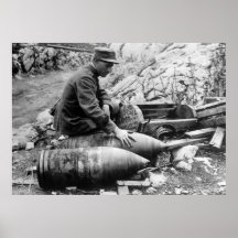 Gefangengenommene WWII Muscheln, Vierzigerjahre Plakate