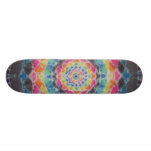 Gefärbte KrawatteSkateboard - Mandala-Auge Individuelles Skateboard