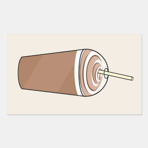 Gefrorener Kaffee, zum zu gehen Aufkleber