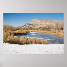 gefrorener Teich Posterdrucke