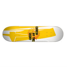 Geführt durch das helle Skateboard Personalisiertes Skatedeck