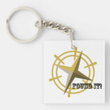 Gefunden ihm, Geocaching Keychain