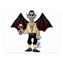 Gefürchteter Dracula Postkarte