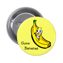 Gegangene Bananen Anstecknadelbutton