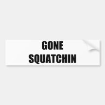 GEGANGENES SQUATCHIN AUTO STICKER